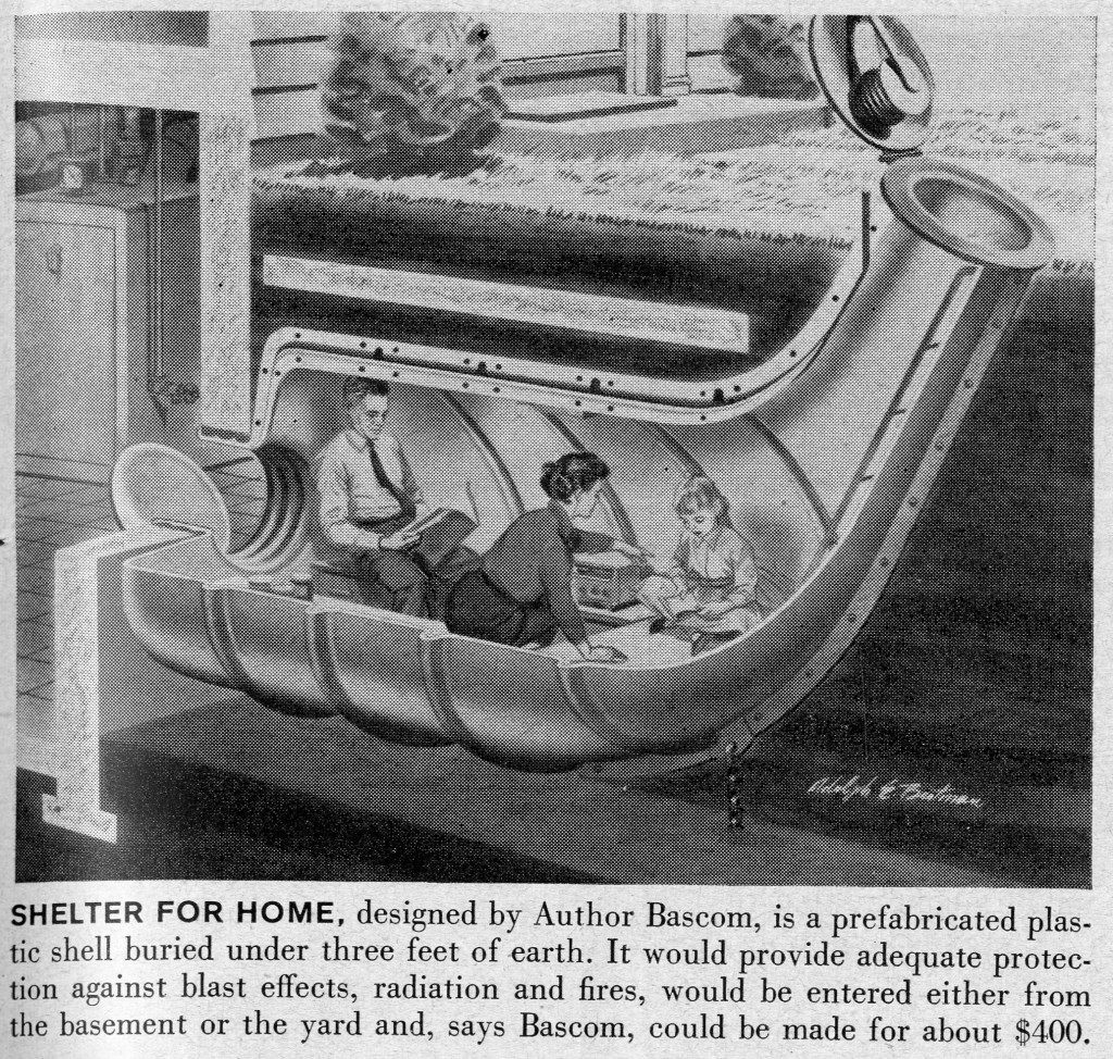 Le Home dans une capsule plastique, Life 18, 1957, p 159 (Crédits : Courtesy Beatriz Colomina)