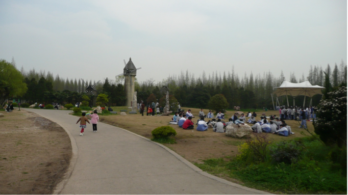 Parc forestier de Dongping sur l'île de Chongming dans la municipalité de Shanghai (E. Véron, 2010).