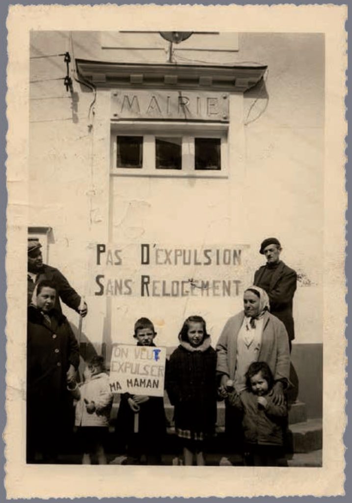 1. « On veu*t expulser ma maman ». Tirage corrigé au stylo. (Délégation à la mairie le 25 avril 1963, Fédération CNL de Loire-Atlantique)