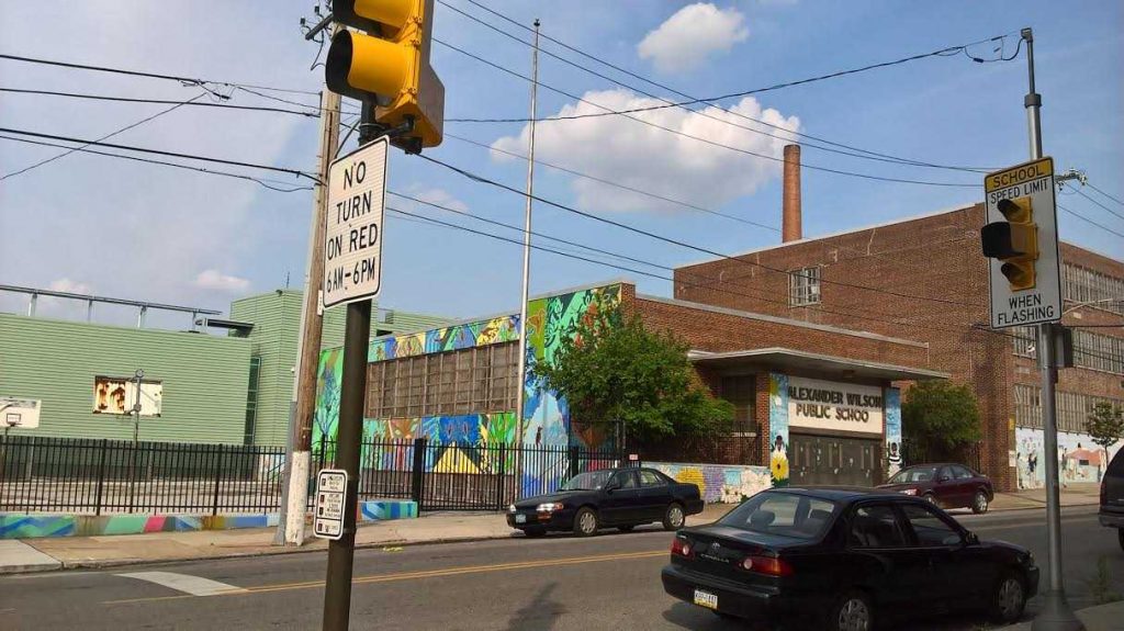 4. Alexander Wilson Public School, école élémentaire fermée en 2013 dans le quartier de West Philadelphia à Philadelphie, Pennsylvanie (Nafaa, 2016)