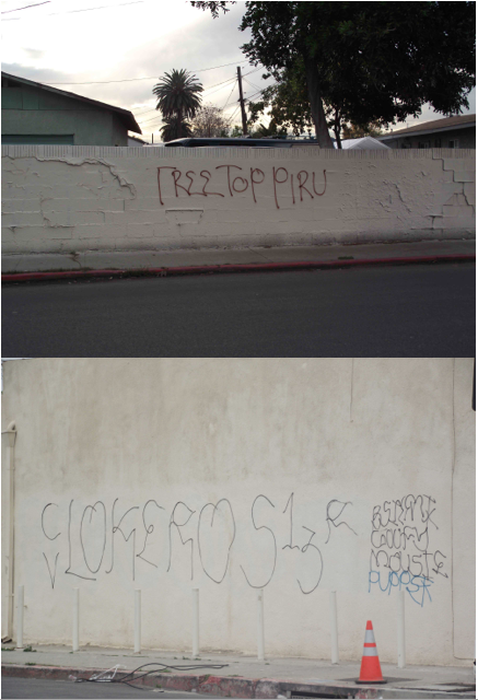 9    les graffitis de gangs comme marqueurs de rapports de
