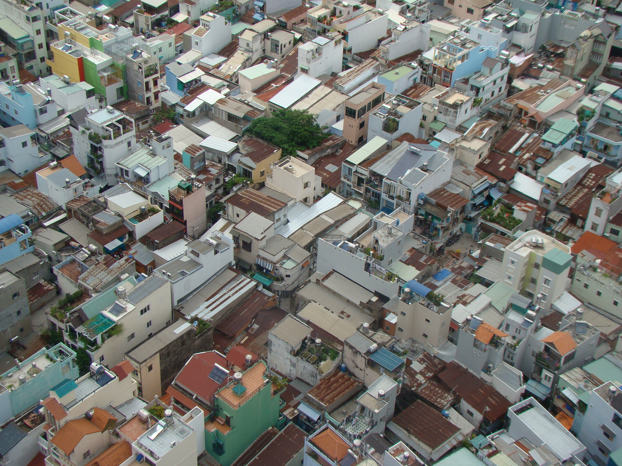 Les ruelles de Ho Chí Minh Ville, envers métropolitain